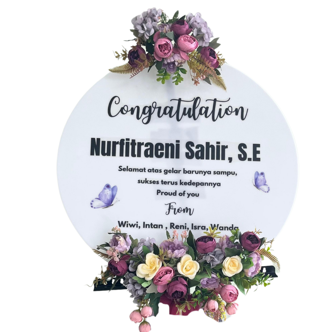 Papan Akrilik Ucapan