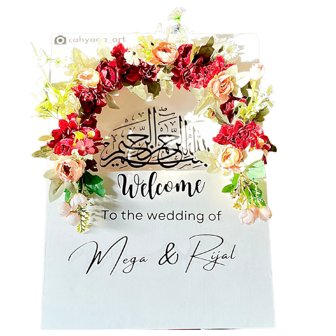 Flower Box Papan Ucapan